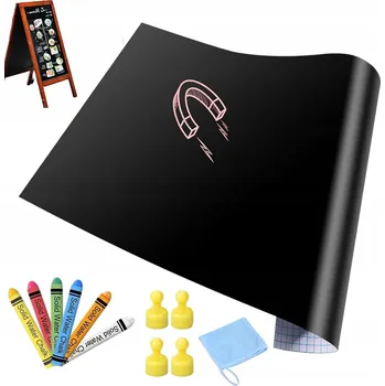 Kancelářský nábytek MAGNETICKÁ KŘÍDOVÁ TABULE SAMOLEPICÍ 40X80CM DO DĚTSKÉHO POKOJE