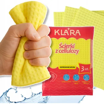 Utěrka Utěrka celulózová Klara v balení 3 ks žlutá