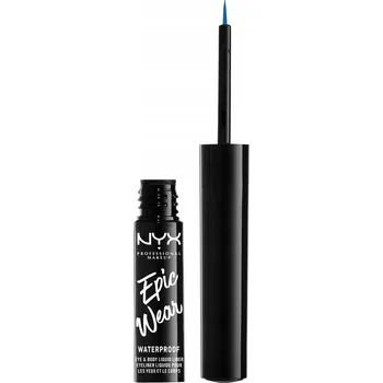 Oční linky Matné oční linky se štětečkem NYX Professional Makeup modré 3,5 ml