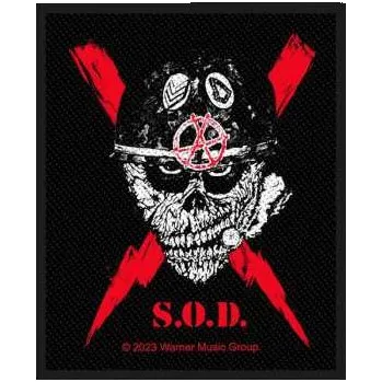 Nášivka Merch Stormtroopers Of Death: Stormtroopers Of Death Standard Patch: Scrawled Lightning