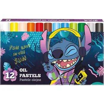 Pastelka Olejové pastelky 12 barev Stitch Colorino Coolpack