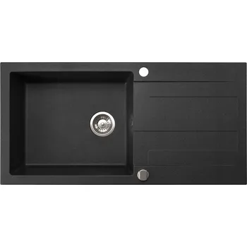 Granitový dřez Jednokomorový granitový dřez Brenor černý
