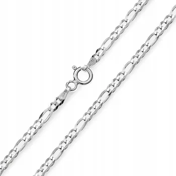 Řetízek Stříbrný řetízek ryzost 925 FIGARO 55 cm x 2 mm