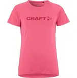 Dámské funkční triko Craft CORE ESSENCE LOGO TEE W XS Růžová