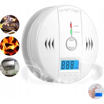 Detektor CO DETEKTOR OXIDU UHELNATÉHO UHLÍKU PLYNU CO DETEKTOR OXIDU LCD displej DETEKTOR NOVÝ