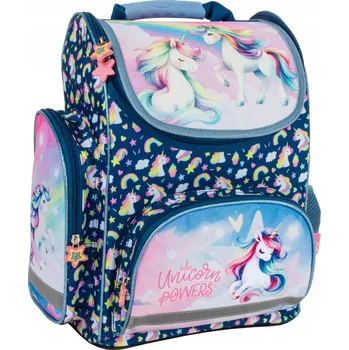 Školní batoh Školní aktovka Derform s jednou komorou, jednorožec a reflexní prvky