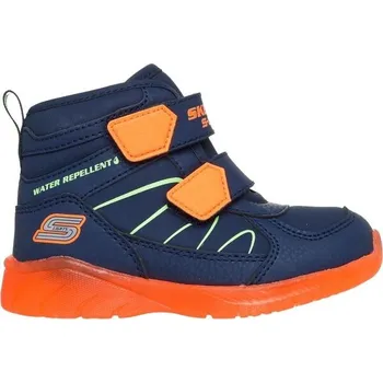 Dívčí zimní obuv Dětská zimní obuv Skechers ILLUMI-BRIGHTS 23 Tmavě modrá, Oranžová