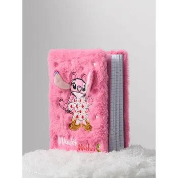 Zápisník Sinsay - Zápisník s plyšovým obalem Stitch - růžová - 069ER-30X - 069ER-30X-ONE