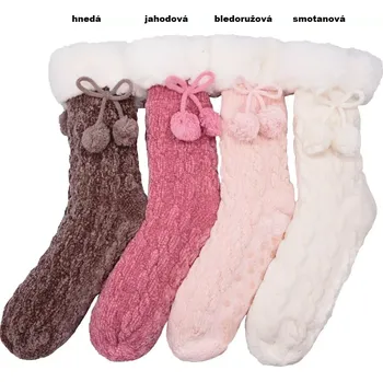 Dámské ponožky Dámské protiskluzové ponožky Ireland - Uni / hnědá