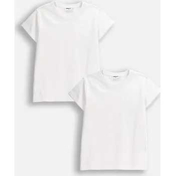 Dívčí tričko Dětské Bílé Tričko pro Dívky WF Výhodné Balení 2ks Bavlna Velikost 116 Mokida XMX