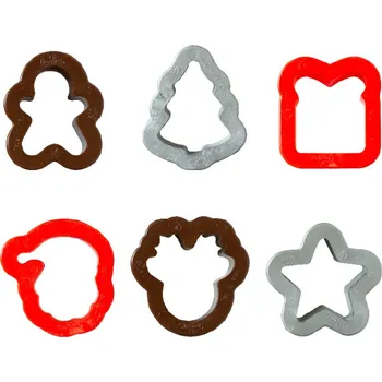 Vykrajovátko Decora Mini vánoční vykrajovátka na cukroví Varianta: Sob (hnědý) – 3,8 × 3,5 × 2,2 cm