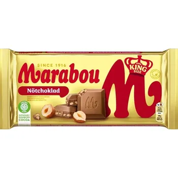 Čokoláda Marabou Notchoklad King Size Čokoláda s oříšky 220g