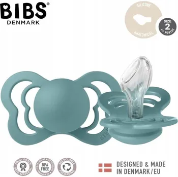 dudlíky Silikonový Dudlík Bibs kulatý 6 měsíců +