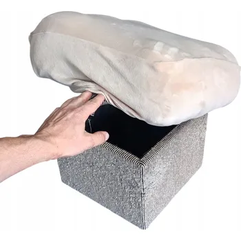 Obraz Potah na puf Dream House stříbrný