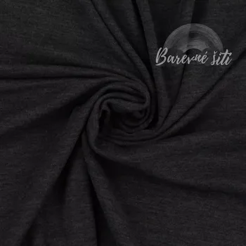 Merino úplet Antracit Německo (E) (Silnější merino úplet)