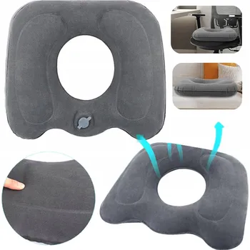 Polštář ORTOPEDICKÝ POLŠTÁŘ NAFUKOVACÍ PRO SEDADLO DO AUTA, KANCELÁŘSKÁ PODLOŽKA