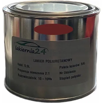 Lak na dřevo Barva polyuretanová barva, polyuretanový lak matný 0,5l 2:1 RAL 3009