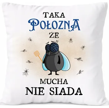 Polštář Polštář pro důchodce jako Dárek s potiskem , bílý PoliDraw