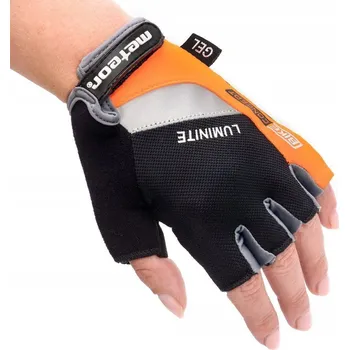 Cyklistické rukavice Cyklistické rukavice Meteor XS oranžové