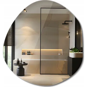 Zrcadlo Zrcadlo Nepravidelný Tvar Do Koupelny A Na Make-up Moderní Bez Rámu