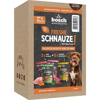 Krmivo pro psa Bosch freshe schnauze mixpaket konzerva 5x250 g
