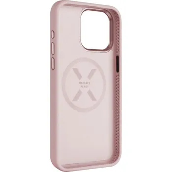 Náhradní díl pro mobilní telefon Zadní kryt FIXED MagFlow s podporou MagSafe pro Apple iPhone 15 Pro Max, růžový