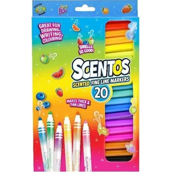 VOŇAVÉ BAREVNÉ FIXY 20 KS SCENTOS 20435