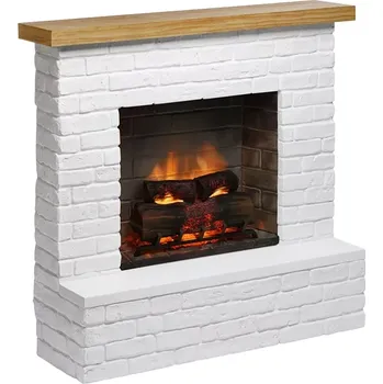Tagu elektrický krb Rolf Brick White - Powerflame 2, 1400 W, LED