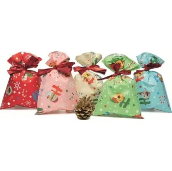 Vánoční dárkový sáček - Xmas Smile - 20 x 35 cm - 100 ks