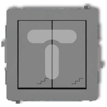 vypínač Schodišťový vypínač pod omítku Karlik, odstíny šedé 27DWP-33