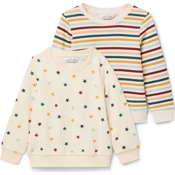 Kojenecký body 710239 - Tchibo - Dětské mikiny s počesanou vnitřní stranou - pro miminko - vel. 86/92 - barva: bílá/s potiskem