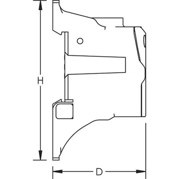 Rozvaděč Erico ER-UDJ 160A 569030 Rozvodný blok jednopólový UDJ160A 1x10-70, 1x6-16/6x2,5-16