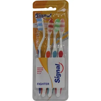 Elektrický zubní kartáček Manuální zubní kartáčky Signal Easy Clean Medium 4 kusy