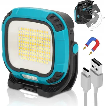 Svítilna DÍLENSKÁ LAMPA SVÍTILNA LED COB AKUMULÁTOROVÁ S MAGNETEM