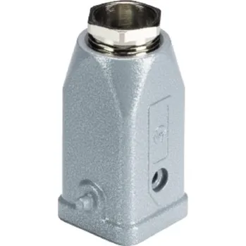 Konektor Wieland 76.352.0736.0 Horní konektorový kryt kovový, s průchodkou přímo; M20