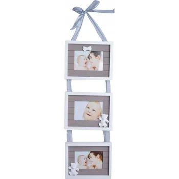 Obraz Fotorámeček multirámek NARVIK pro 3 fotografie 10x15 cm, TROJITÝ, horizontální/vertikální/horizontální