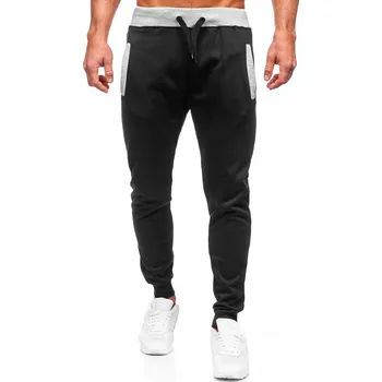 Denley pánské tepláky černé barvy velikost L