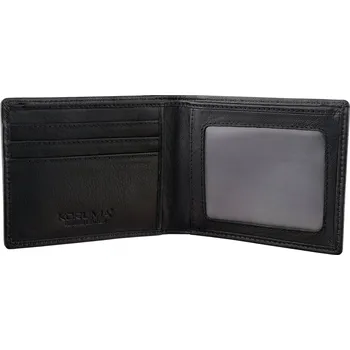 Peněženka Pánská kožená peněženka SLIM (černá) - SM-93XLGBL