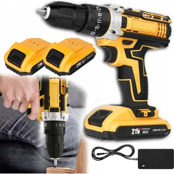 Šroubovák Akumulátorová vrtačka Aku Šroubovák elektrický Set šroubováků 21V