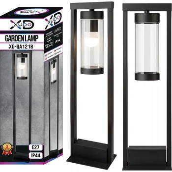 Venkovní osvětlení XD-QA121B Zahradní lampa E27 LED IP44 Čirá černá VIP