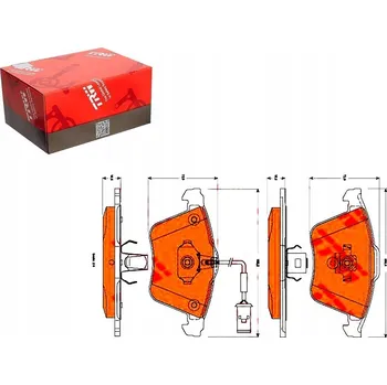 Zavěšení kol TRW Brzdové destičky přední sada. GDB1832