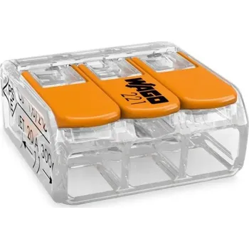 Rychlokonektor Wago 0,2-4 mm² / 3, 1 ks