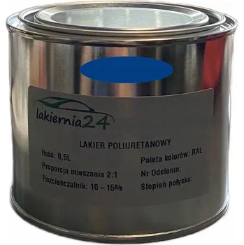 Lak na dřevo Barva Průmyslový polyuretanový lak, polyuretan matný 0,5l 2:1 RAL 5017