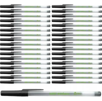 Propiska BIC Černá Round Stick 35 kusů