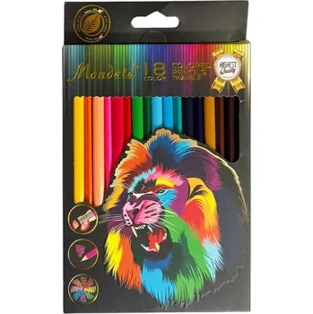 Kresba Barevné pastelky 18 ks Typ: 2