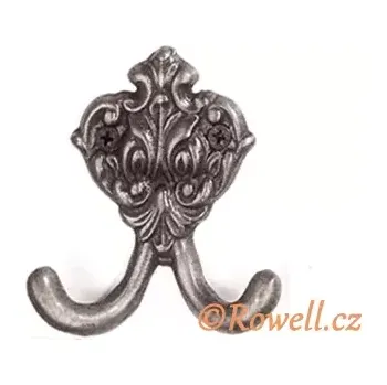 Nábytkové kování H2 Dvojháček starostříbro