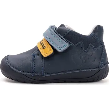 Chlapecké tenisky D.D.step Barefoot dětské kožené tenisky Modré S070-52141B Velikost: 24