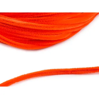 Hobby drát Chlupatý drátek na tvoření Ø6 mm metráž Varianta: 5 oranžová, Balení: 6 m