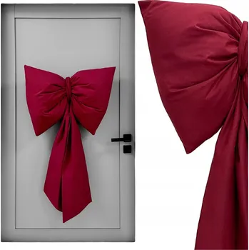 Vánoční dekorace VÁNOČNÍ MAŠLE na dveře vánočního MAŠLE VELKÁ XXL dekorace Polštář s velkou mašlí 100cm