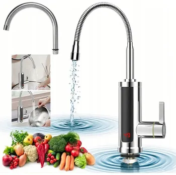 Bojler 3000W PRŮTOKOVÝ OHŘÍVAČ VODY ELEKTRICKÝ LCD 360° FLEX OTOČNÝ